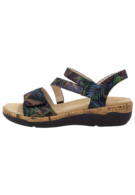 Remonte Sandalen Leder Schwarz