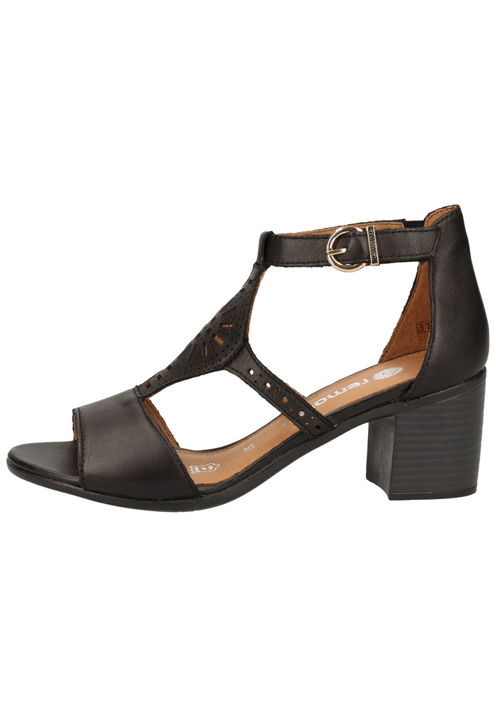 Remonte Sandalen Leder Schwarz