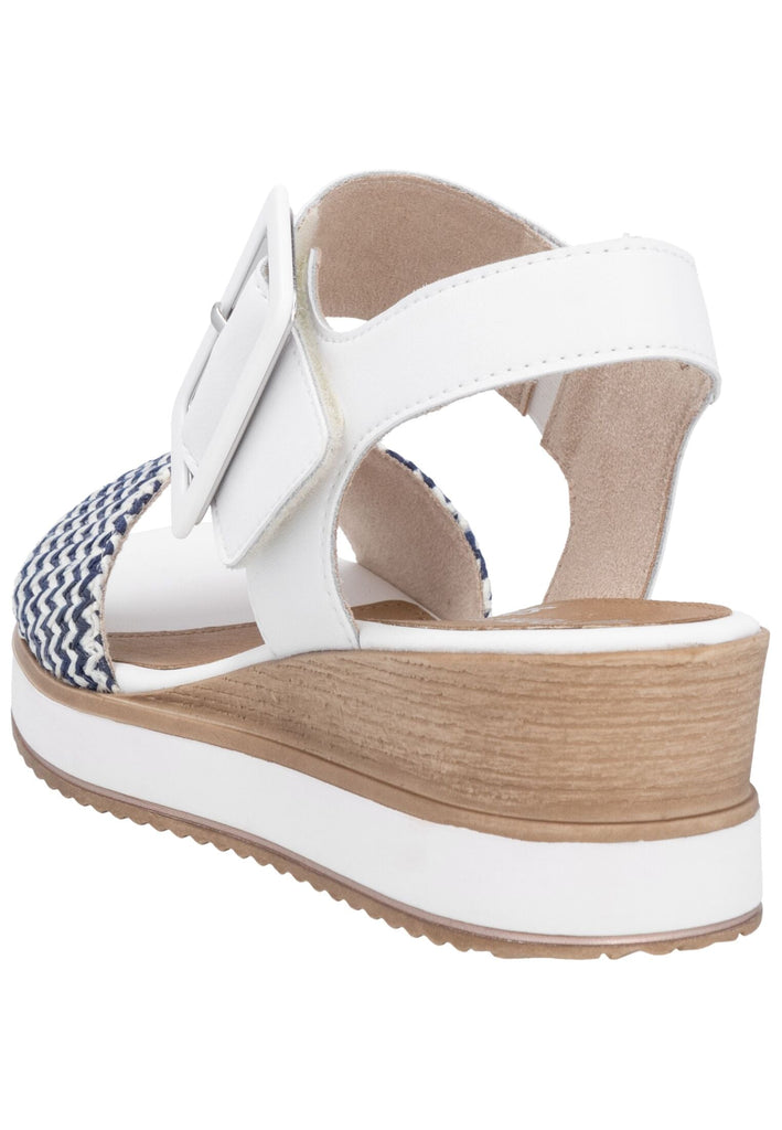 Remonte Sandalen Leder Weiß/Blau