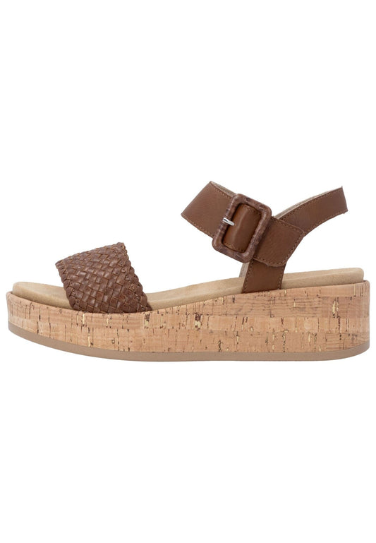 Remonte Sandalen Lederimitat Braun