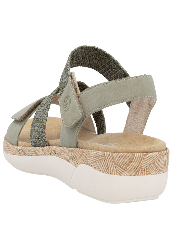 Remonte Sandalen Lederimitat Oliv