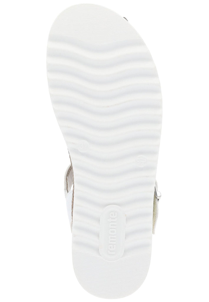 Remonte Sandalen Lederimitat Weiß/Silber