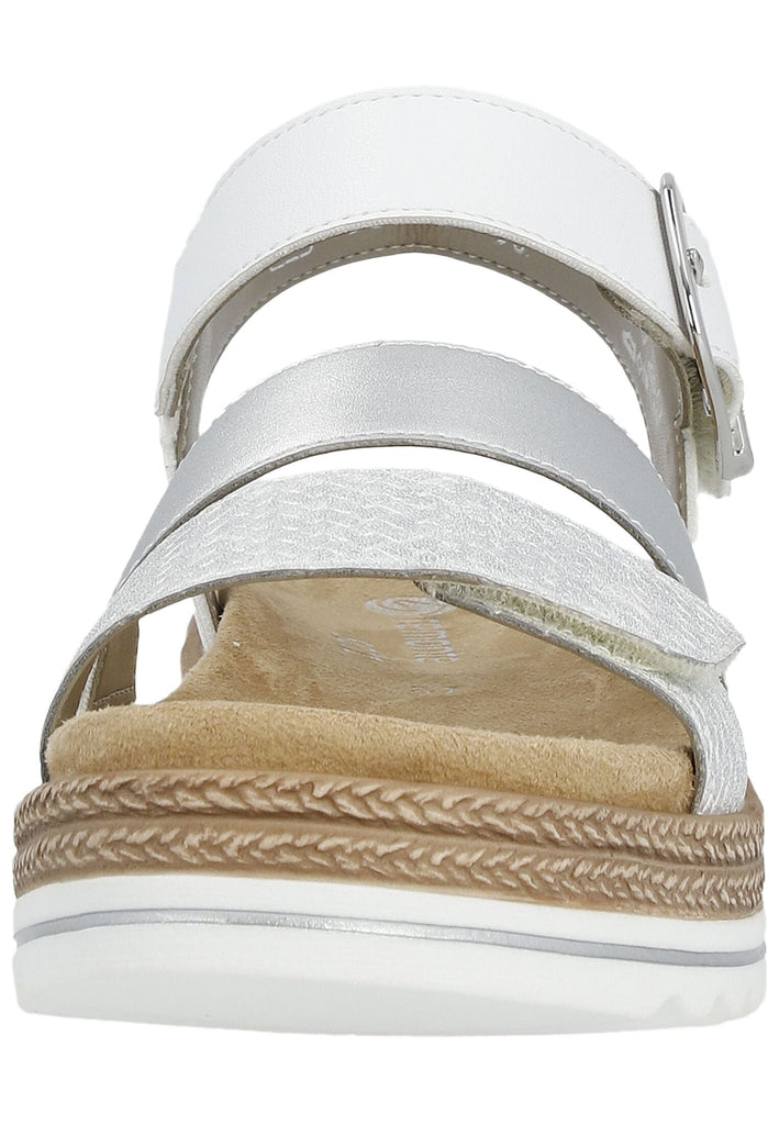 Remonte Sandalen Lederimitat Weiß/Silber