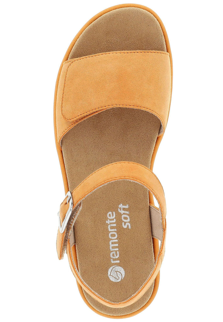 Remonte Sandalen Veloursleder Orange