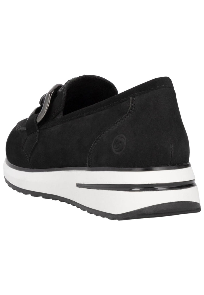 Remonte Slipper Leder Schwarz