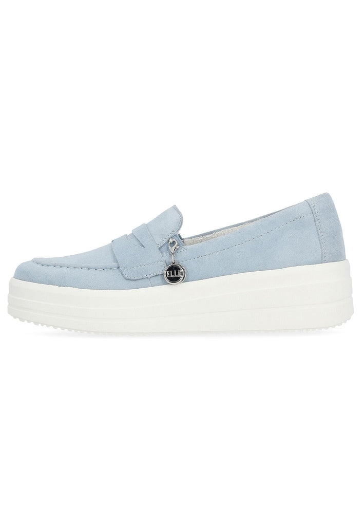 Remonte Slipper Veloursleder Hellblau