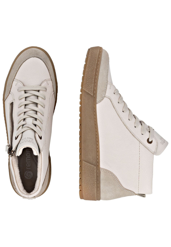 Remonte Sneaker Glattleder Beige Warmfutter