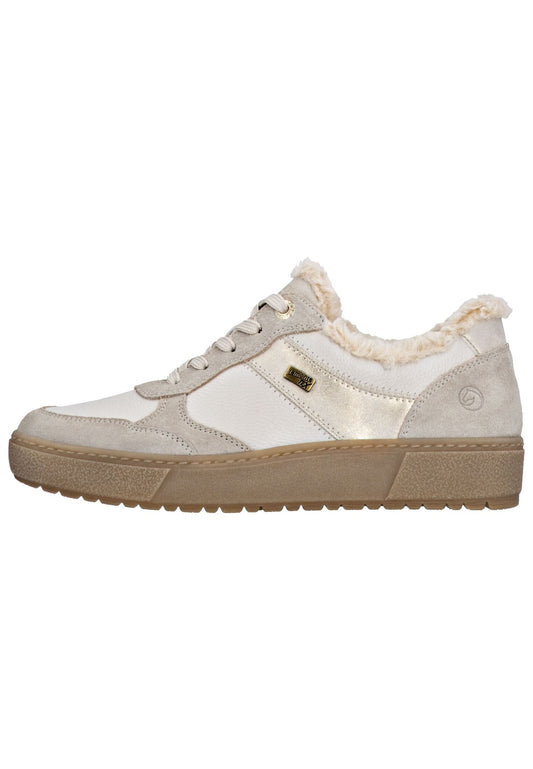 Remonte Sneaker Glattleder Beige Warmfutter