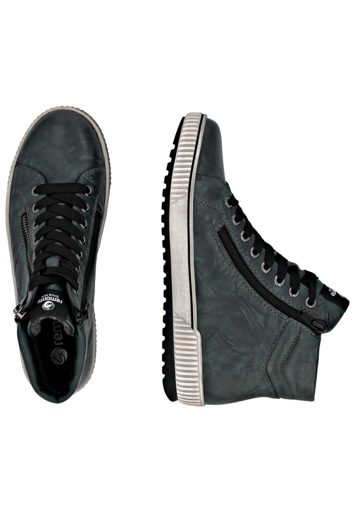Remonte Sneaker Glattleder Olive Warmfutter