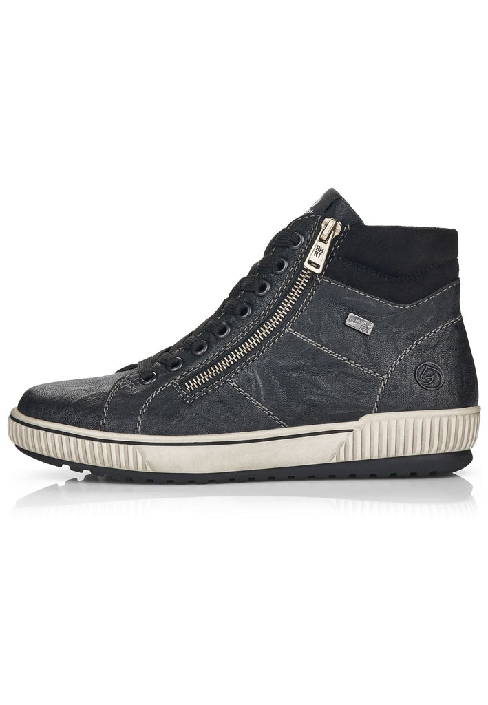 Remonte Sneaker Glattleder Schwarz