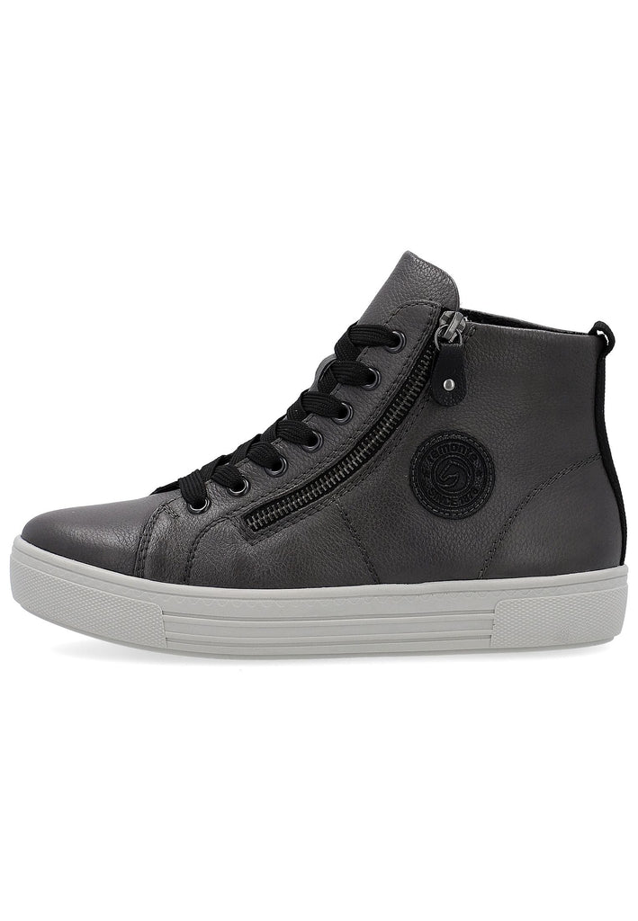 Remonte Sneaker Glattleder Schwarz Warmfutter