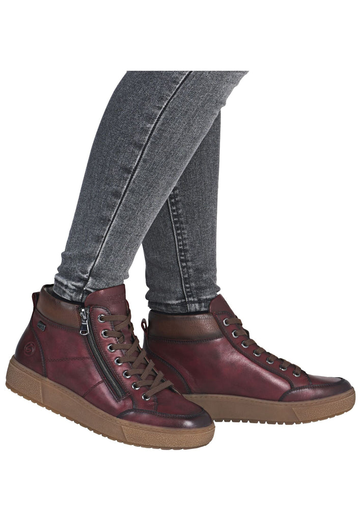 Remonte Sneaker Glattleder Weinrot