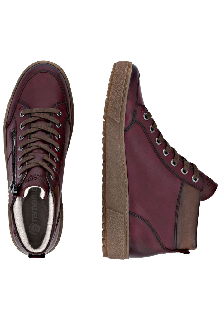 Remonte Sneaker Glattleder Weinrot