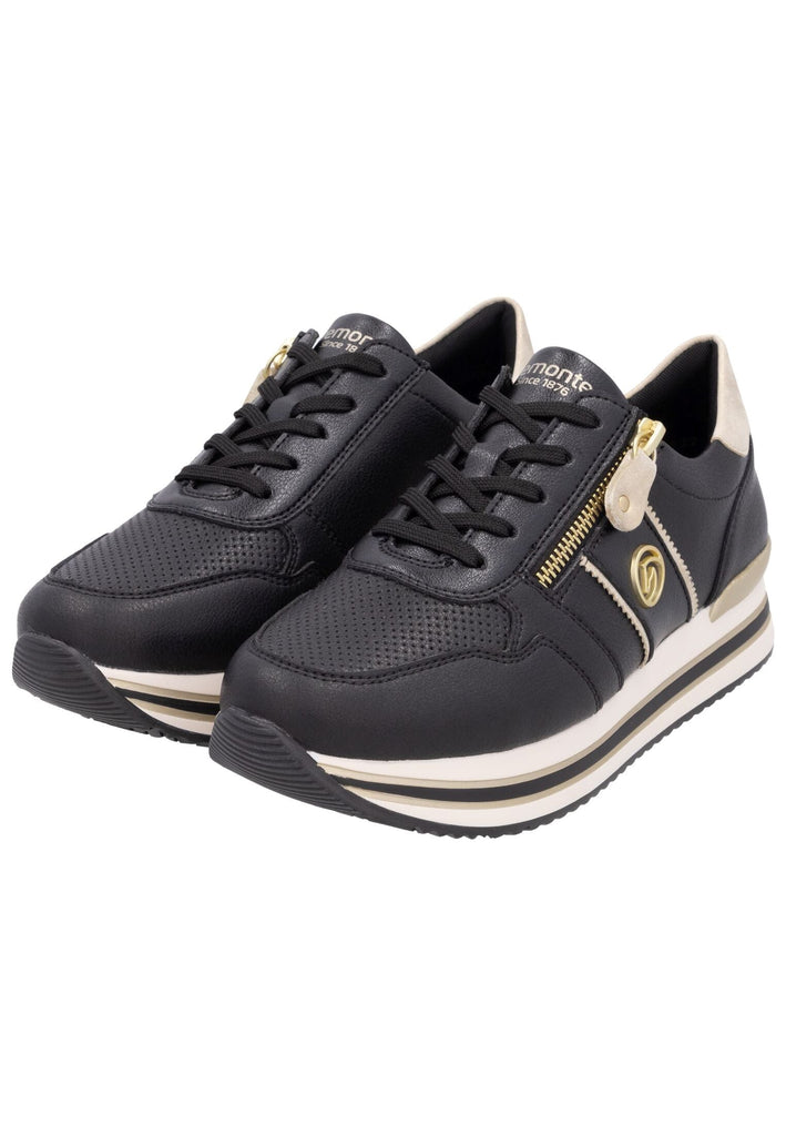 Remonte Sneaker Leder Schwarz