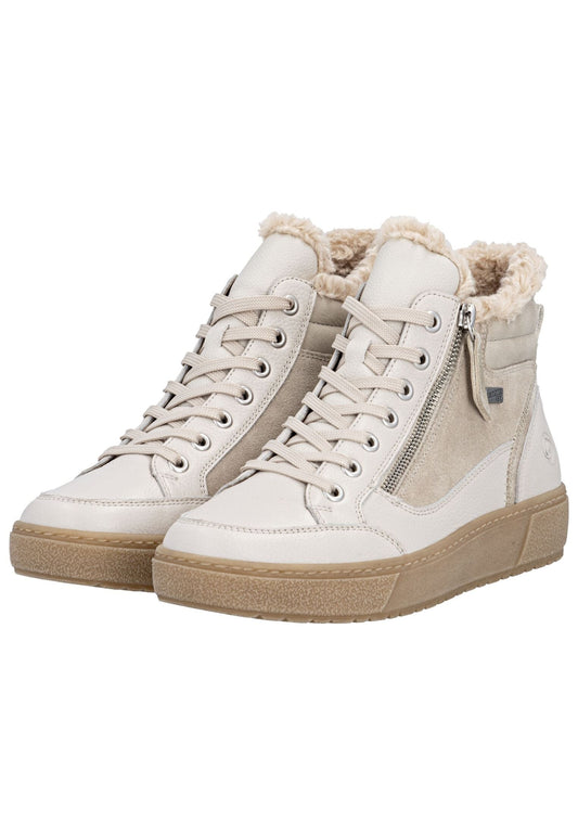 Remonte Sneaker Leder/Synthetik Beige Warmfutter
