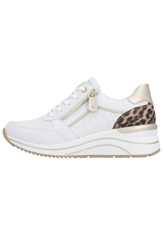 Remonte Sneaker Leder/Synthetik Weiß/Braun