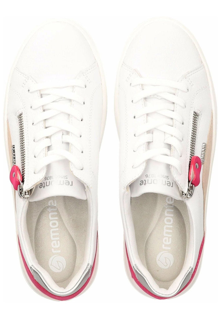 Remonte Sneaker Leder/Synthetik Weiß/Pink