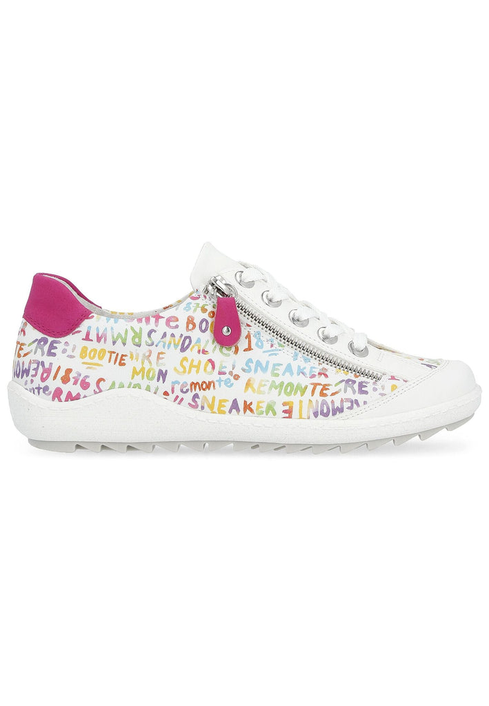 Remonte Sneaker Leder/Synthetik Weiß/Pink