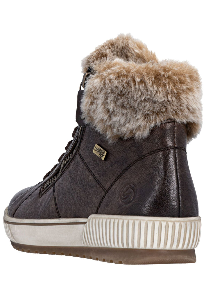 Remonte Sneaker Leder/Textil Dunkelbraun Warmfutter