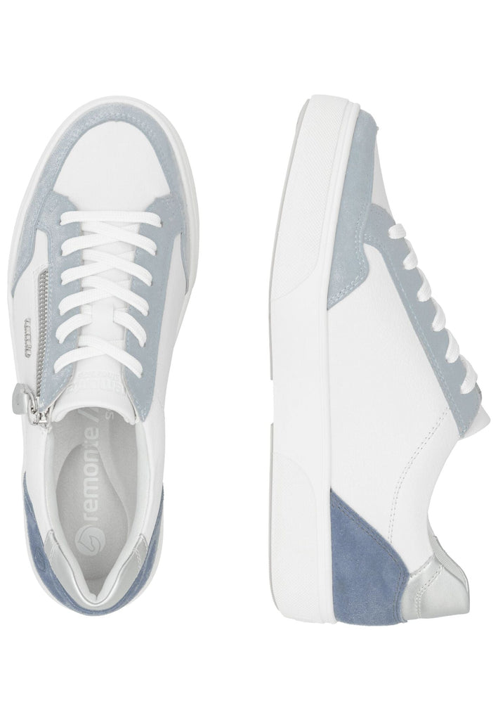 Remonte Sneaker Leder Weiß/Blau