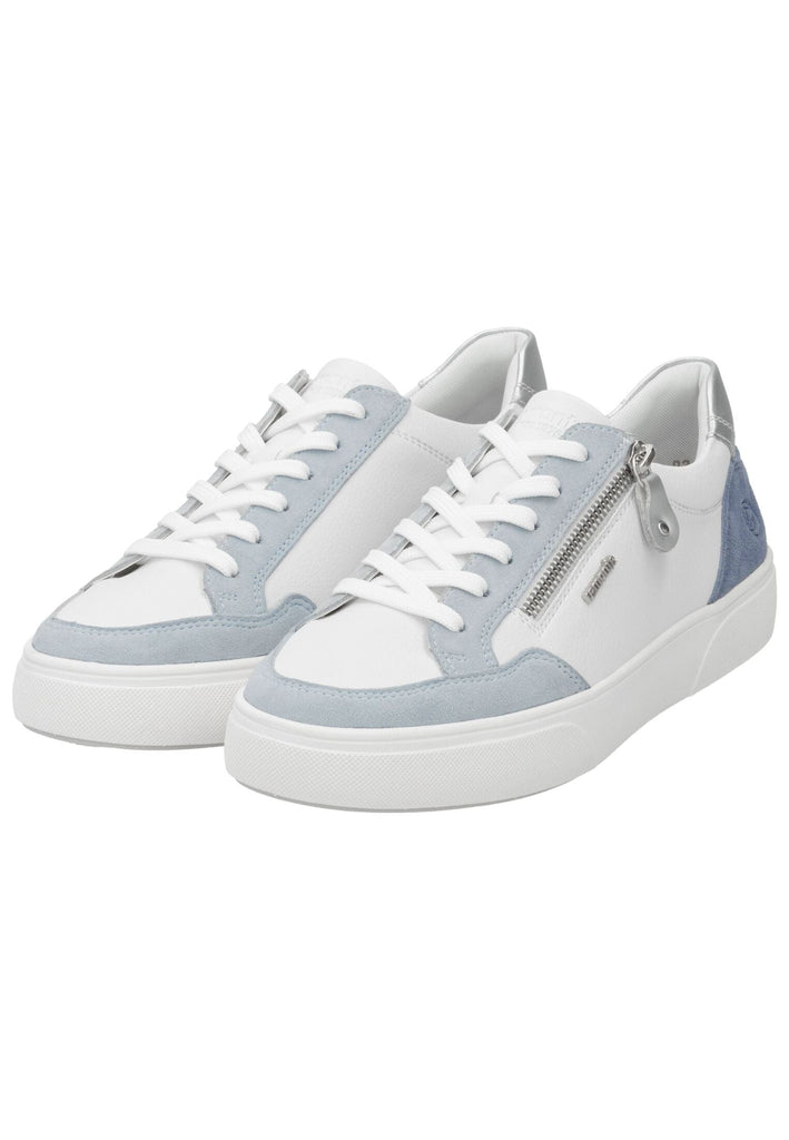 Remonte Sneaker Leder Weiß/Blau