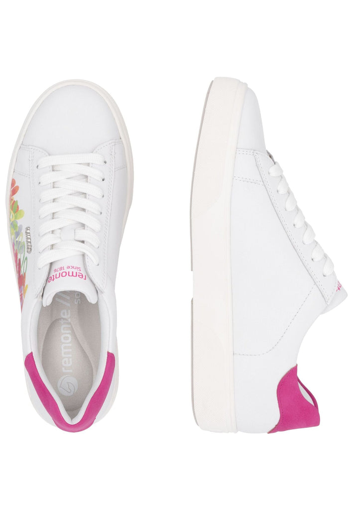 Remonte Sneaker Leder Weiß/Pink