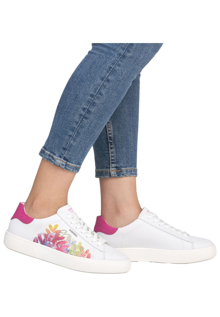 Remonte Sneaker Leder Weiß/Pink
