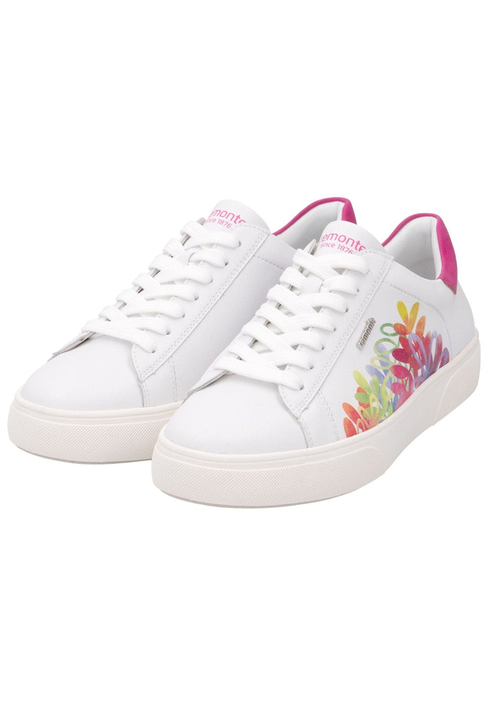 Remonte Sneaker Leder Weiß/Pink