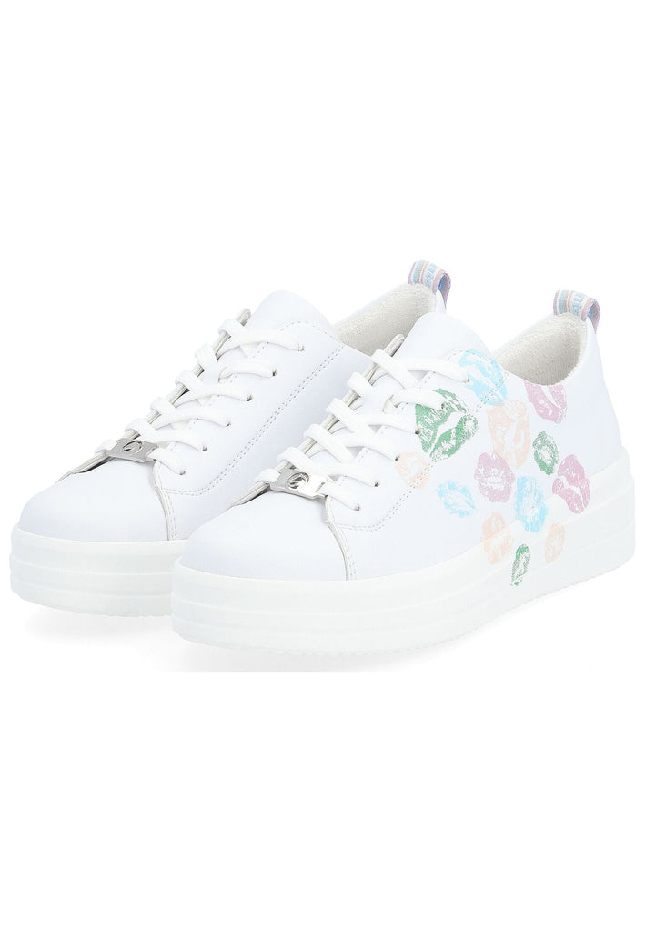 Remonte Sneaker Lederimitat Weiß Kombi