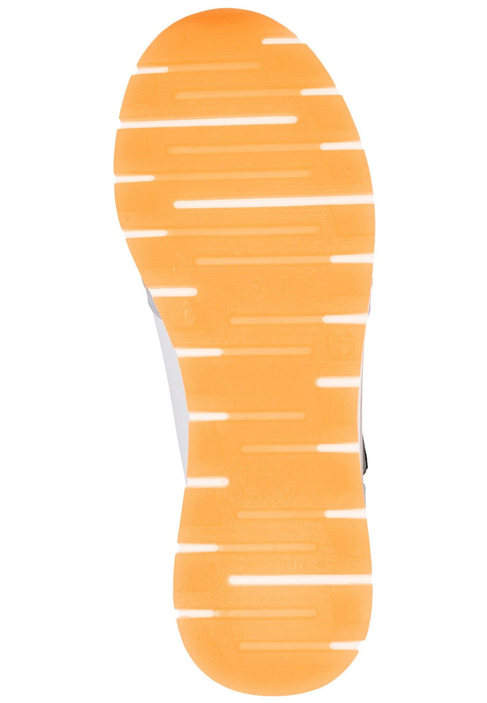 Remonte Sneaker Lederimitat Weiß/Orange