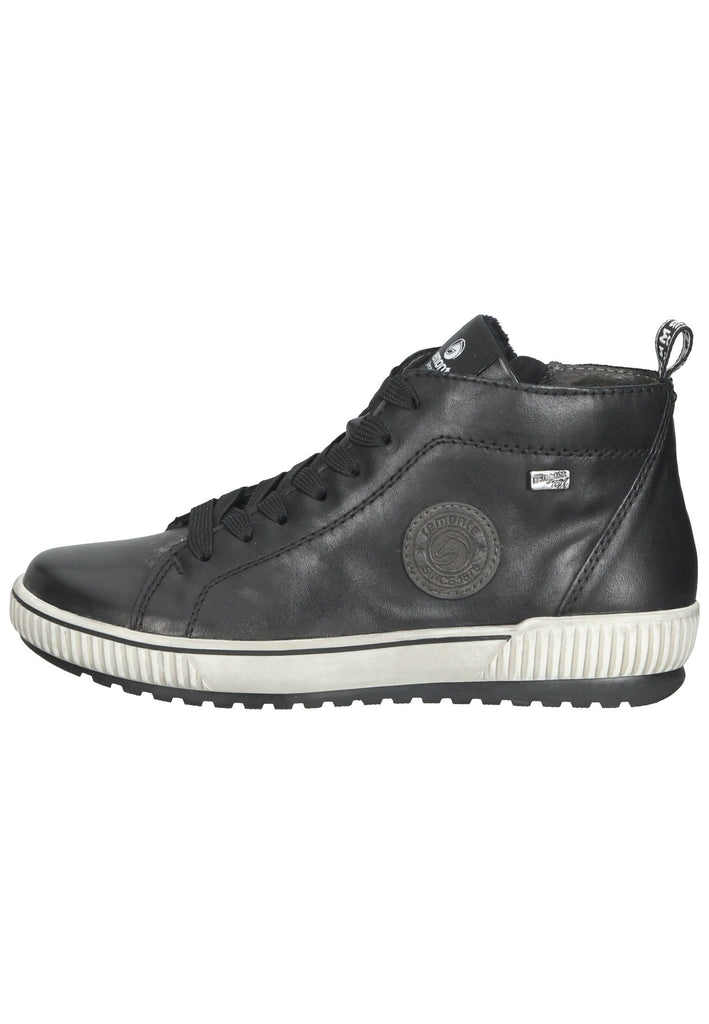 Sneaker Remonte Sneaker Glattleder Grau/Schwarz