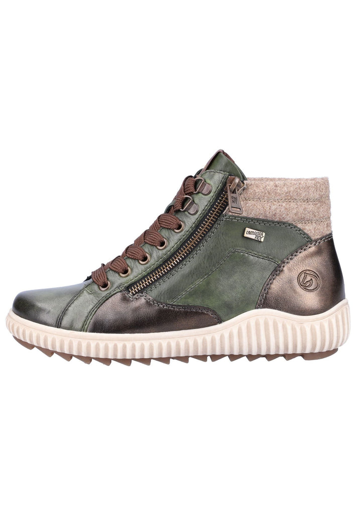 Sneaker Remonte Sneaker Glattleder Grün