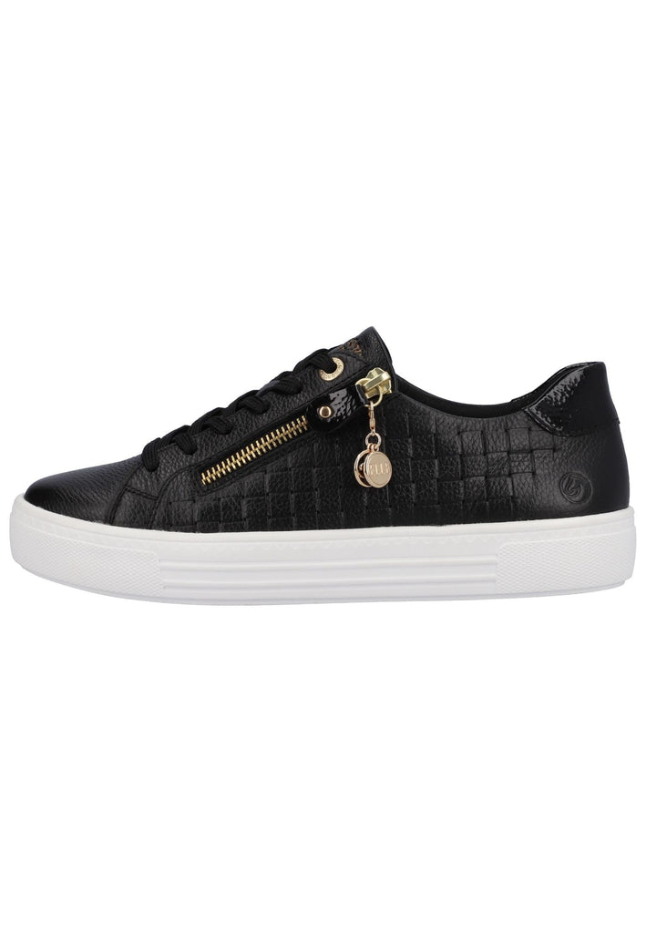 Sneaker Remonte Sneaker Glattleder Schwarz
