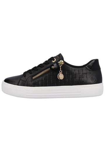 Sneaker Remonte Sneaker Glattleder Schwarz