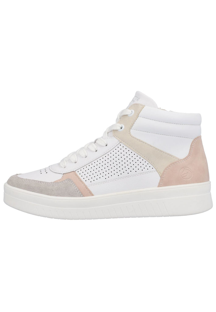 Sneaker Remonte Sneaker Glattleder Weiß/Beige