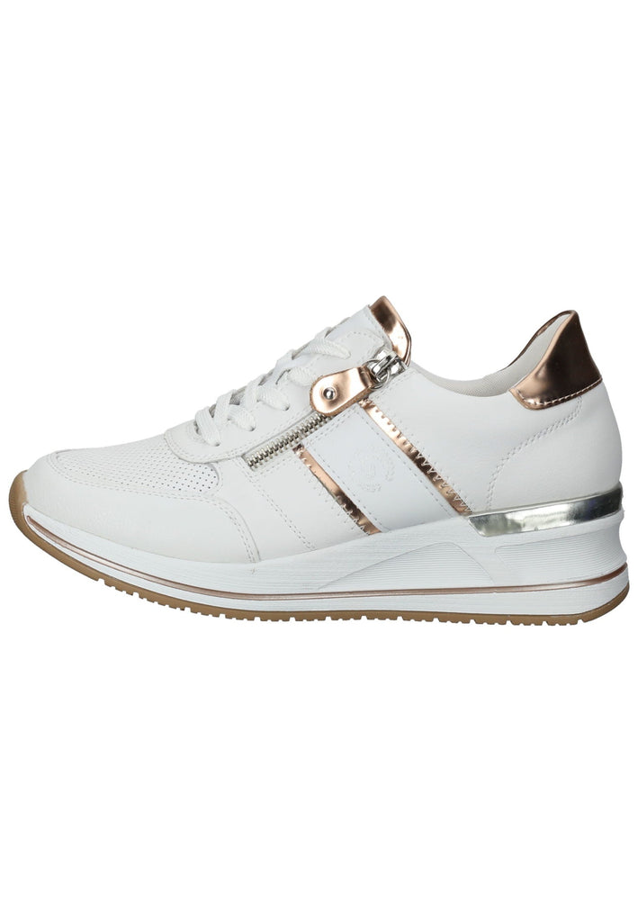 Sneaker Remonte Sneaker Glattleder Weiß Kombi