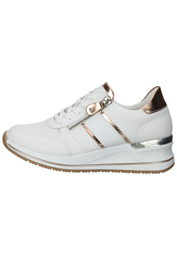 Sneaker Remonte Sneaker Glattleder Weiß Kombi