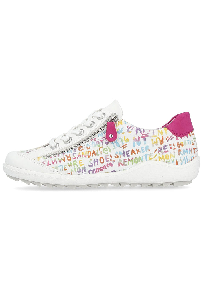 Sneaker Remonte Sneaker Leder/Synthetik Weiß/Pink