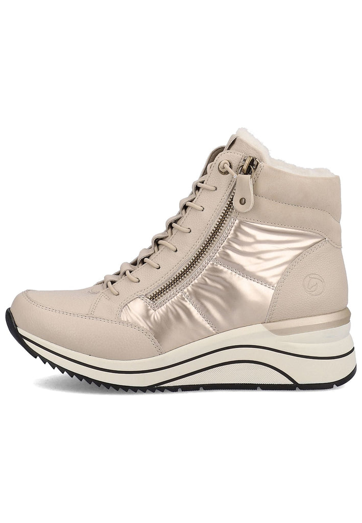 Sneaker Remonte Sneaker Lederimitat Crema Warmfutter