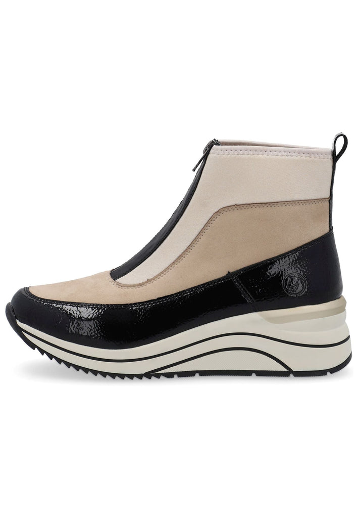 Sneaker Remonte Sneaker Lederimitat Schwarz