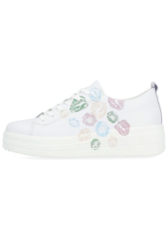 Sneaker Remonte Sneaker Lederimitat Weiß Kombi