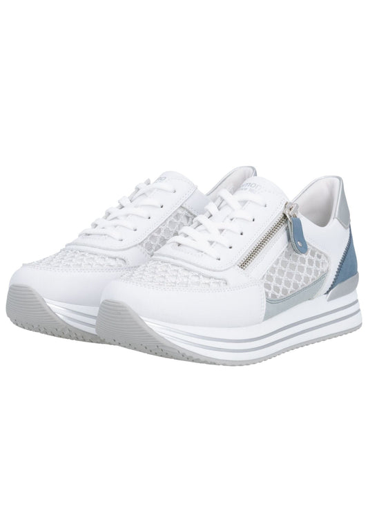 Remonte Sneaker Synthetik/Textil Weiß/Blau