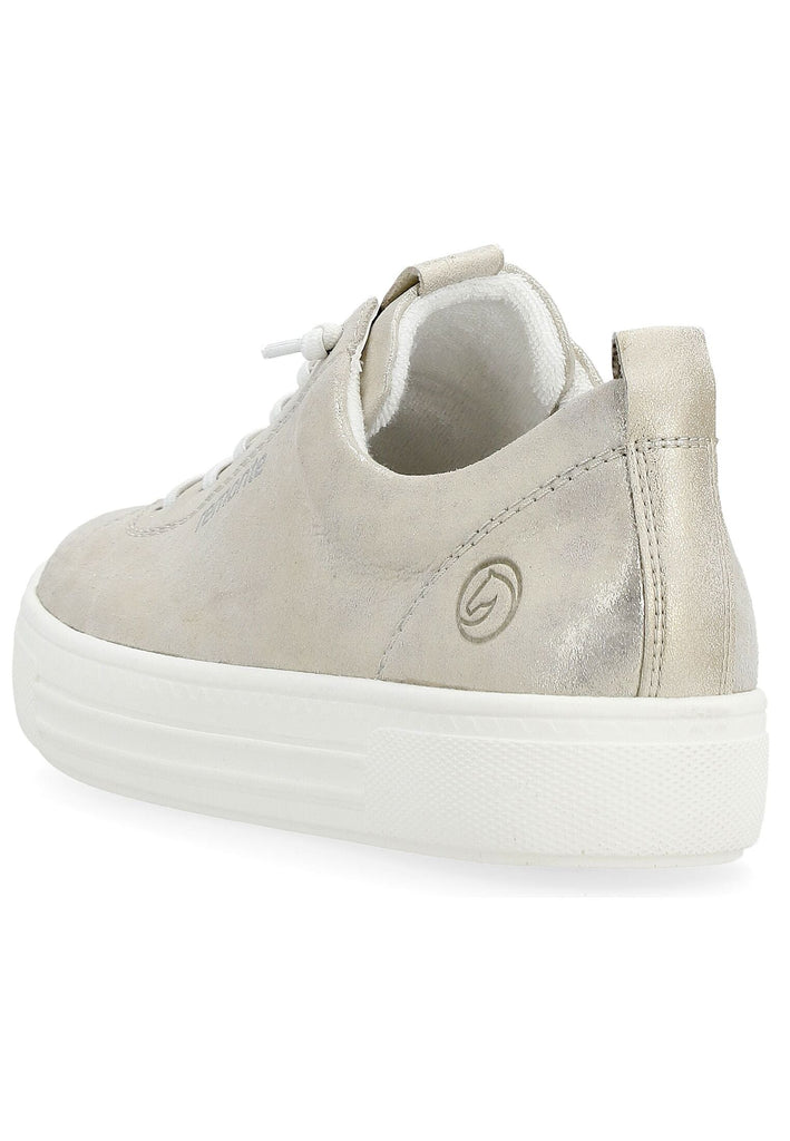 Remonte Sneaker Veloursleder Beige/Silber