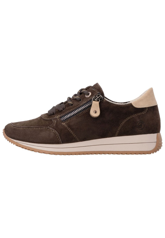 Remonte Sneaker Veloursleder Dunkelbraun