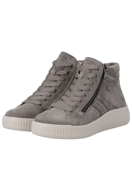 Remonte Sneaker Veloursleder Grau