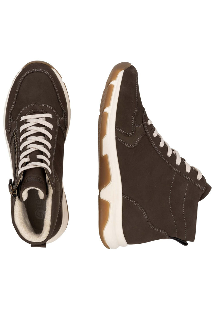 Remonte Sneaker Veloursleder Schoko Warmfutter