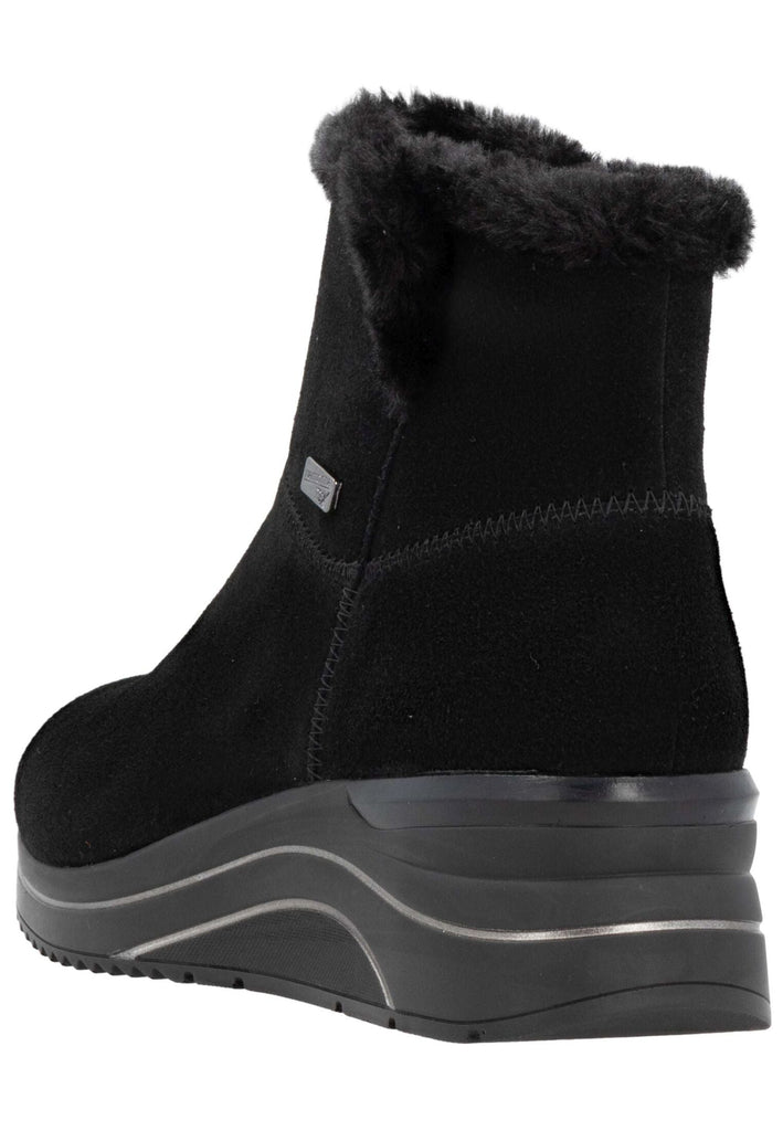Remonte Sneaker Veloursleder Schwarz Warmfutter
