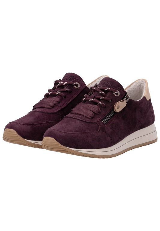 Remonte Sneaker Veloursleder Violett