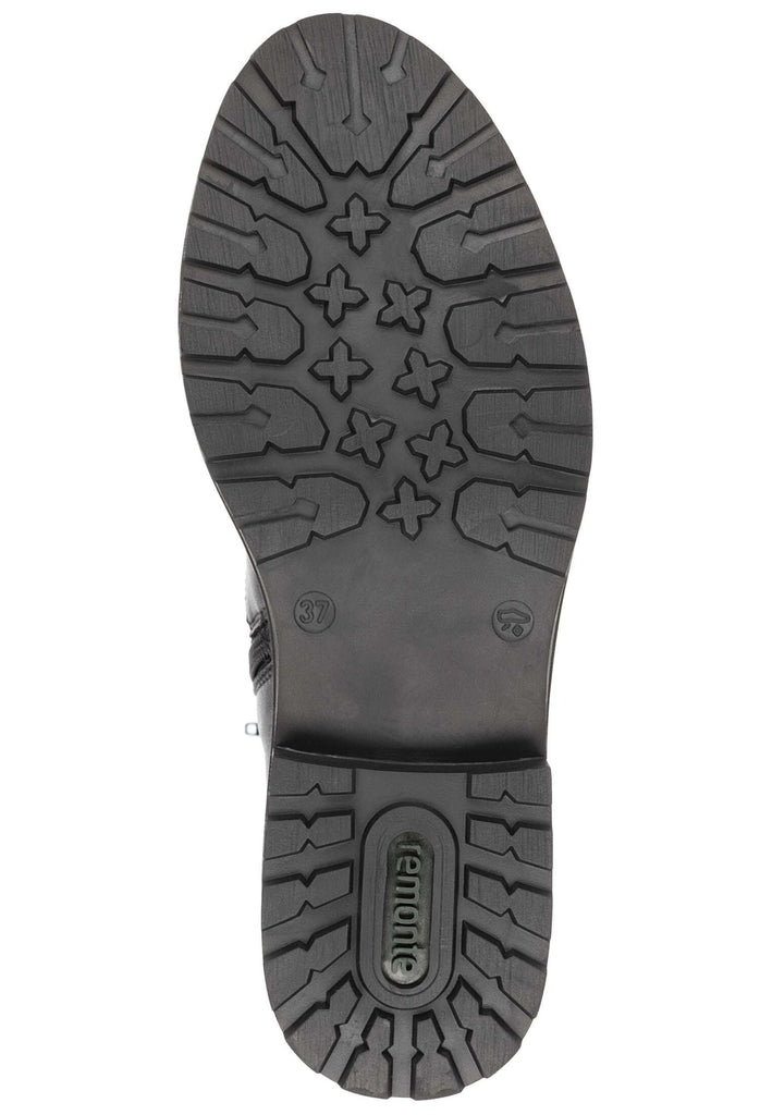 Remonte Stiefel Glattleder Schwarz