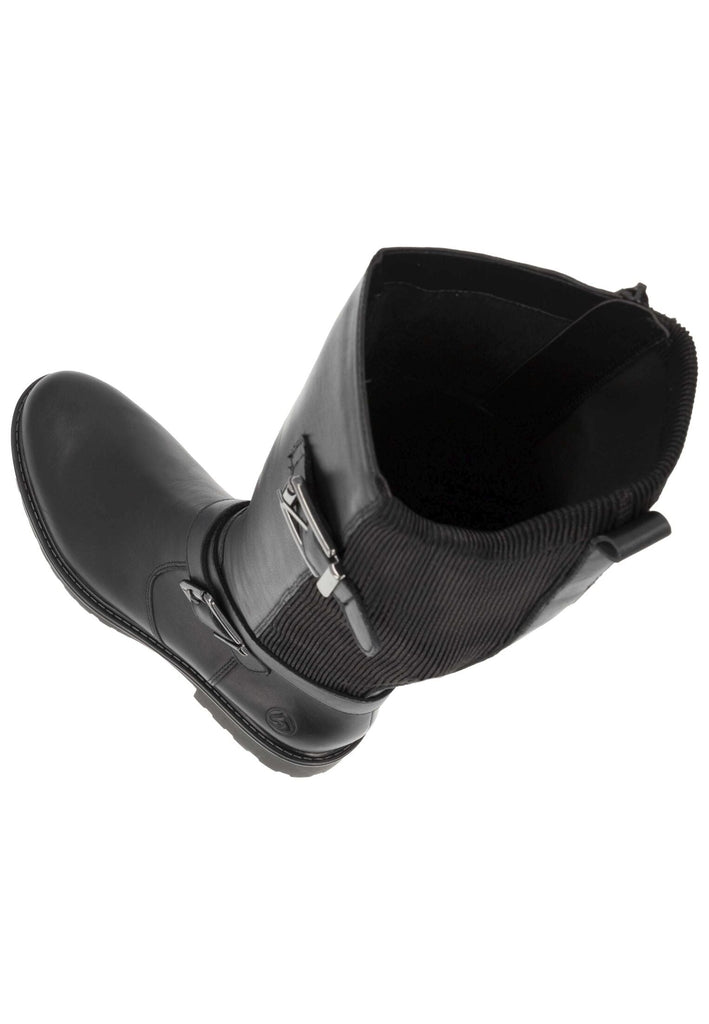 Remonte Stiefel Glattleder Schwarz